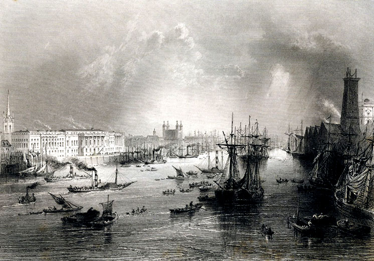 London and Thames circa 1840
